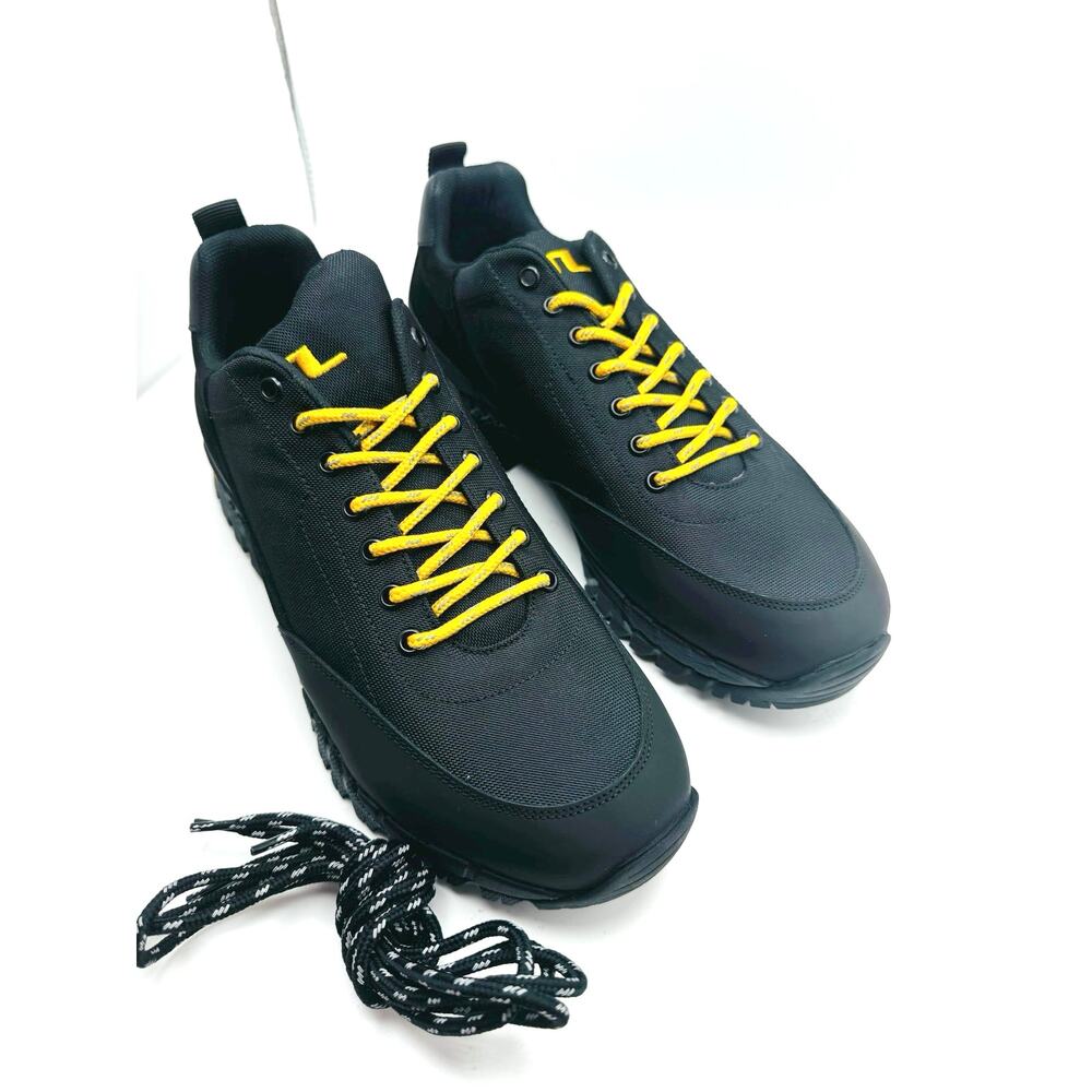J Lindeberg Black Vibram Hiking Golf Sneakers  Luxury Sport Size EU 42 US 9